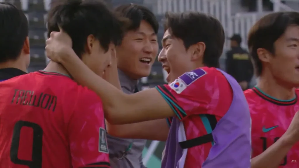 Selebrasi Goal Timnas Sepakbola Korea Selatan U23